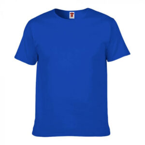 CAMISA DE MALHA AZUL ROYAL MANGA CURTA