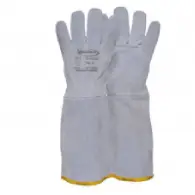 LUVA VAQUETA MISTA CANO LONGO MARCA VIGOR CA 27346