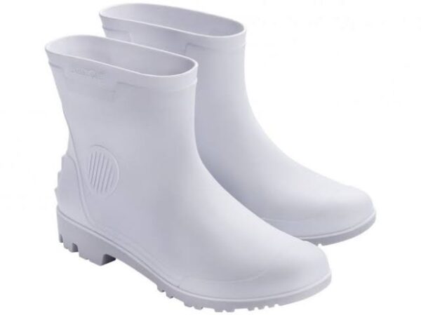 BOTA DE PVC CANO CURTO BRANCO CA32178