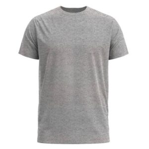 CAMISA DE MALHA CINZA MANGA CURTA