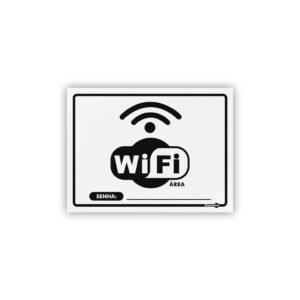 PLACA DE SINALIZAÇÃO WI-FI PS-633 15x20